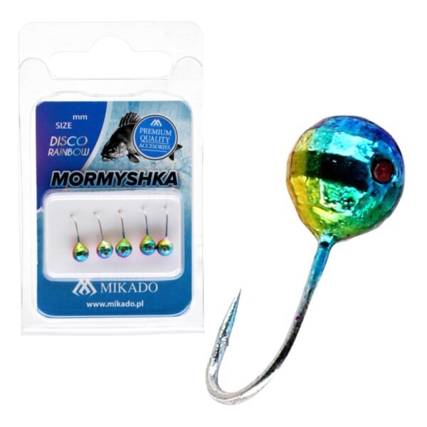 MIKADO Przynęta Mormyshka okrągła Disco Rainbow - 1szt.