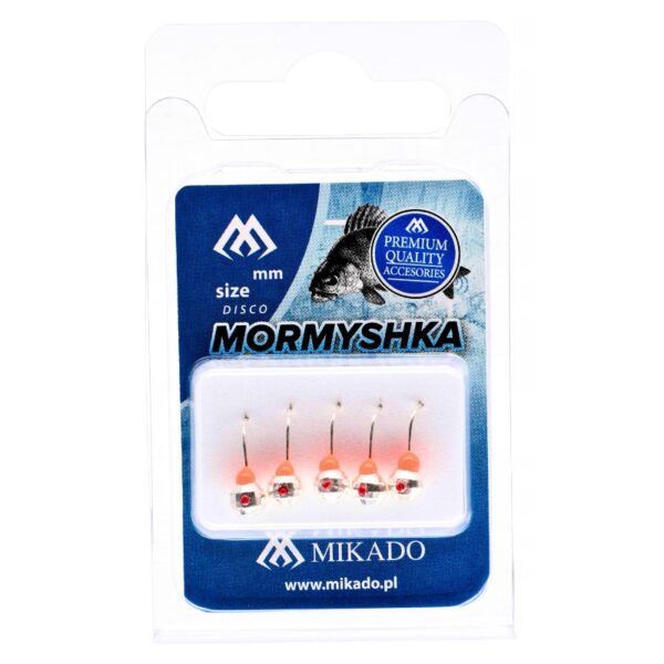 MIKADO Przynęta Mormyshka okrągła Disco Srebrna - 1szt.