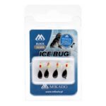 MIKADO Przynęta podlodowa Ice Bug żuczek – czarno srebrny – 1 szt.