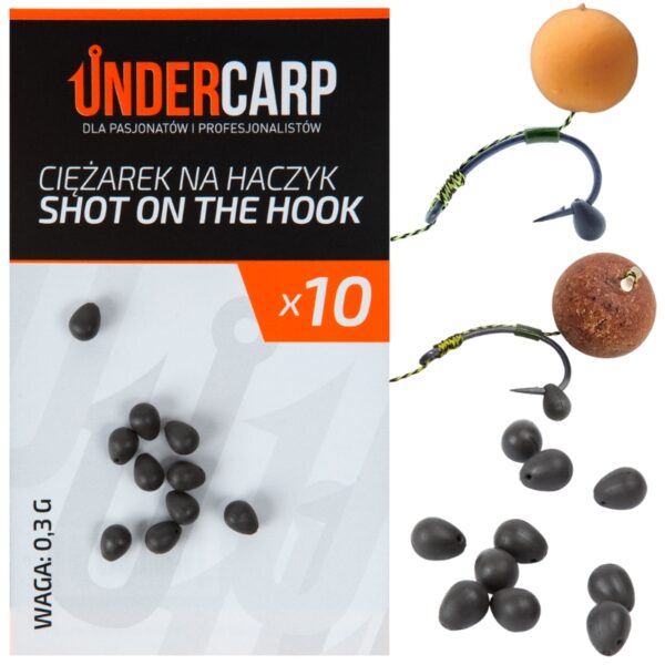 UNDERCARP Ciężarki na haczyk Shot On The Hook 0.3g