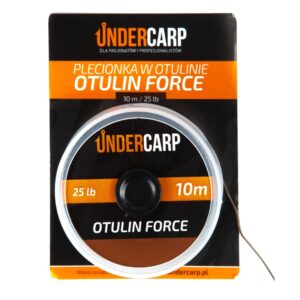UNDERCARP Plecionka przyponowa w otulinie Otulin Force 25lbs 10m Brązowa