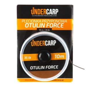 UNDERCARP Plecionka przyponowa w otulinie Otulin Force 35lbs 10m Brązowa