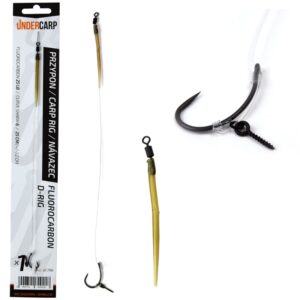 UNDERCARP Przypon karpiowy Fluorocarbon D-Rig Bezzadziorowy rozm. 6