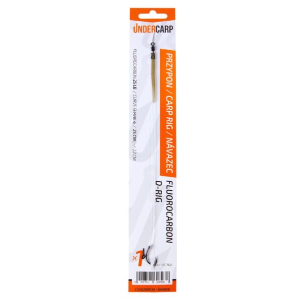 UNDERCARP Przypon karpiowy Fluorocarbon D-Rig rozm. 4