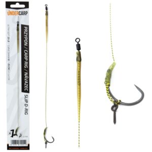 UNDERCARP Przypon karpiowy Slip D-Rig Bezzadziorowy rozm. 6