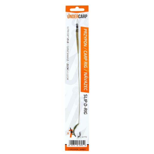 UNDERCARP Przypon karpiowy Slip D-Rig rozm. 2
