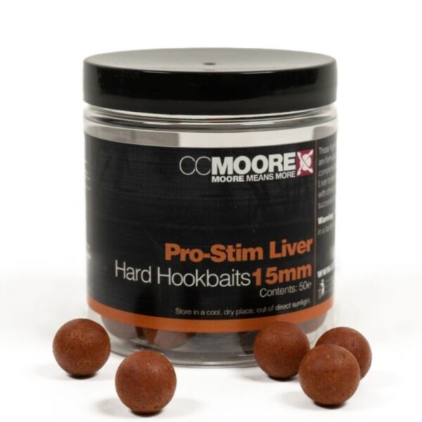 CC MOORE Kulki Pro-Stim Liver Hard Hookbaits 15mm