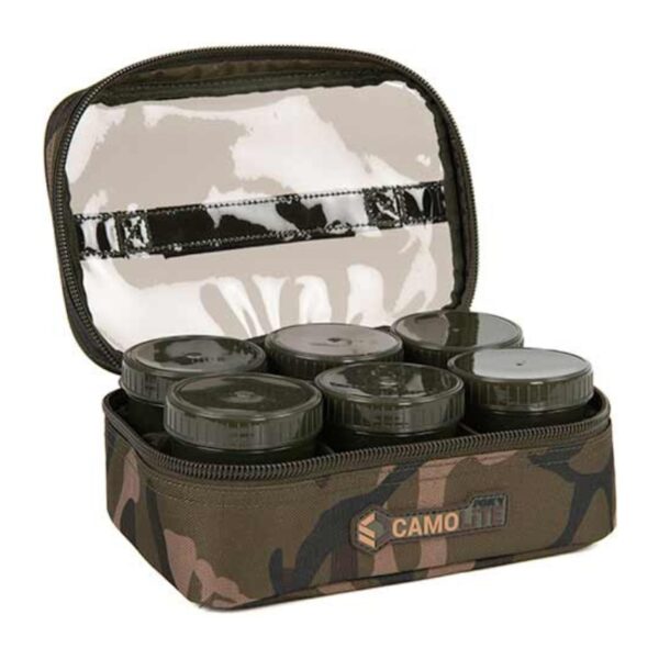 FOX Torba z pudełkami na przynęty Camolite 8 Pot Hookbait Case