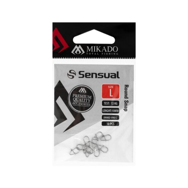 MIKADO Agrafka Round Snap 10 szt. - L