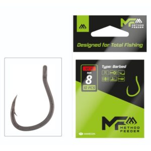 MIKADO Haczyki z zadziorem Method Feeder MF14 10 szt. - rozm. 8