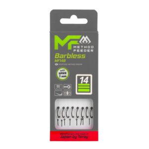 MIKADO Przypony Method Feeder MF14 z IGŁĄ - bez zadziora - rozm. 14 żyłka 0.18mm 10cm
