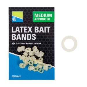 PRESTON Gumki do zakładania przynęt Latex Bait Bands - Medium