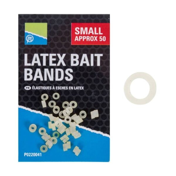 PRESTON Gumki do zakładania przynęt Latex Bait Bands - Small