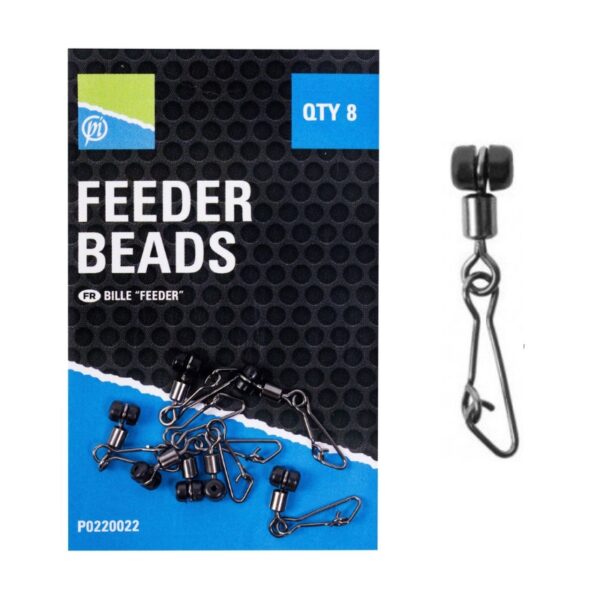PRESTON Koraliki z agrafką łącznik Feeder Beads 8 szt.