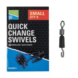 PRESTON Krętliki do szybkiej wymiany 8 szt. - Small