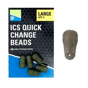 PRESTON Łączniki ICS Elasticated Quick Change Beads 5 szt. - Large