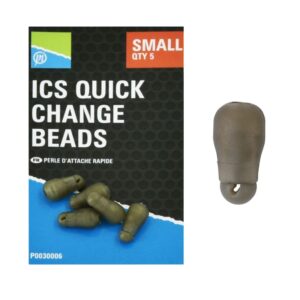 PRESTON Łączniki ICS Elasticated Quick Change Beads 5 szt. - Small