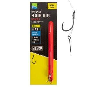 PRESTON Przypony KKH Bayonet Mag Store Hair Rigs 8 szt. - rozmiar 14