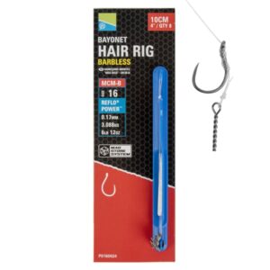 PRESTON Przypony MCM-B Bayonet Mag Store Hair Rigs 10cm 8 szt. - rozmiar 16