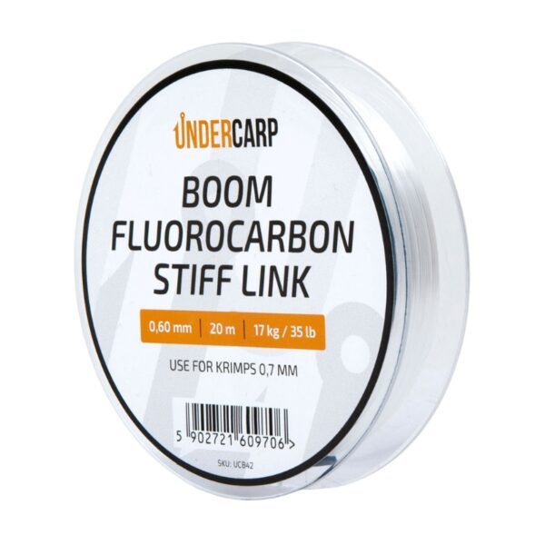 UNDERCARP Boom Fluorocarbon Stiff Link 0.60mm 35lb - 20m