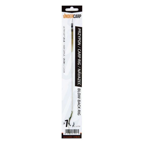 UNDERCARP Przypon karpiowy Blow Back Rig Bezzadziorowy rozm. 2
