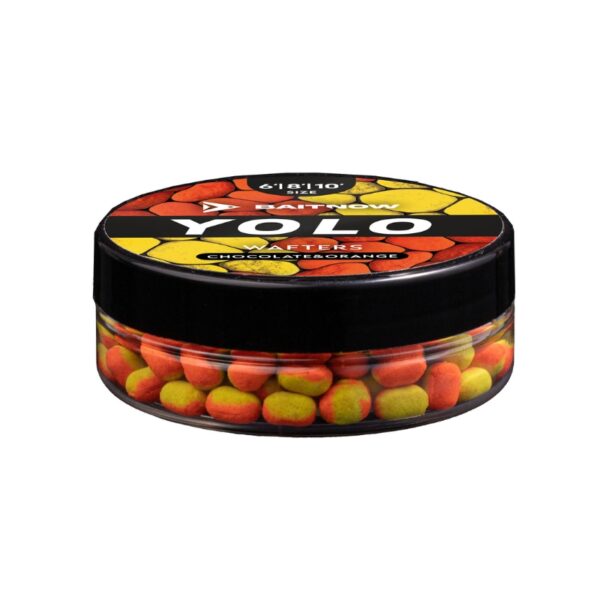 BAITNOW Wafters Method Feeder - Yolo Orange & Yellow - Chocolate & Orange - 6-8-10mm