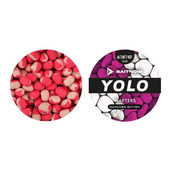 BAITNOW Wafters Method Feeder - Yolo White & Pink - Mango & N-Butyric - 6-8-10mm