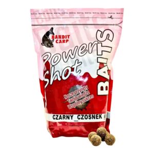 BANDIT CARP Kulki zanętowe PS Czarny Czosnek 1kg 18mm