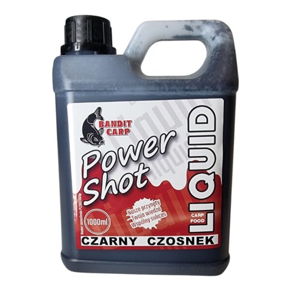 BANDIT CARP Liquid PowerShot Czarny Czosnek 1000ml