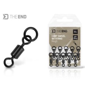 DELPHIN Krętlik z kółkiem TheEND RingS 28kg rozmiar 4 - 10 szt.