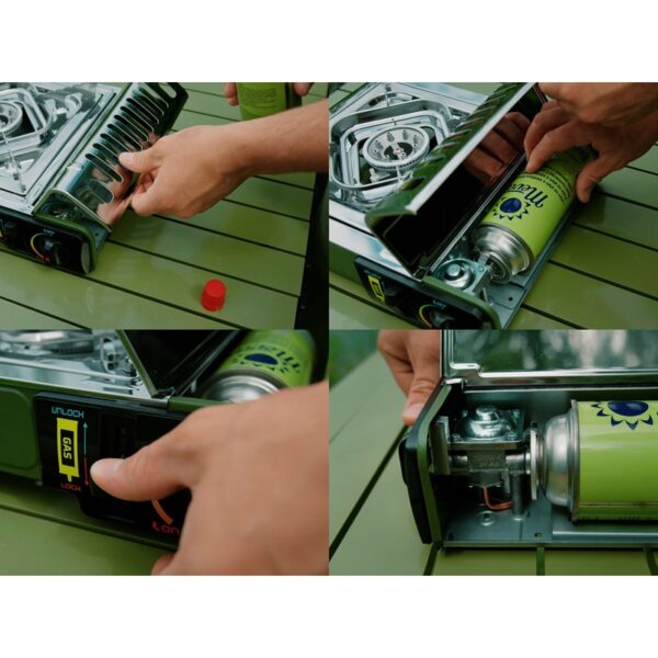 DELPHIN Kuchenka gazowa INOXIA