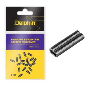 DELPHIN Tuleje zaciskowe podwójne do przyponów - 20 szt.
