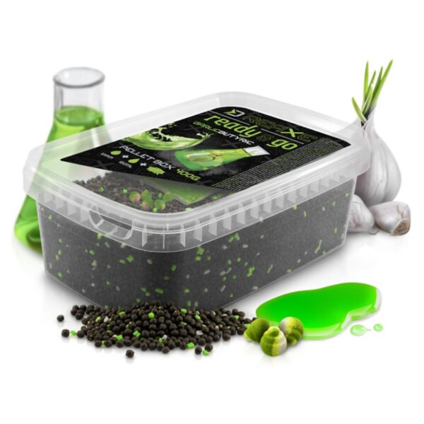 DELPHIN Zestaw Pellet box Reaxe READY&GO - Czosnek Kwas Masłowy DELPHIN Zestaw Pellet box Reaxe READY&GO - Czosnek Kwas Masłowy
