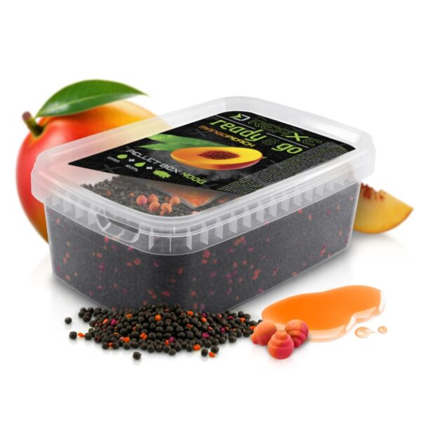 DELPHIN Zestaw Pellet box Reaxe READY&GO - Mango Brzoskwinia DELPHIN Zestaw Pellet box Reaxe READY&GO - Mango Brzoskwinia