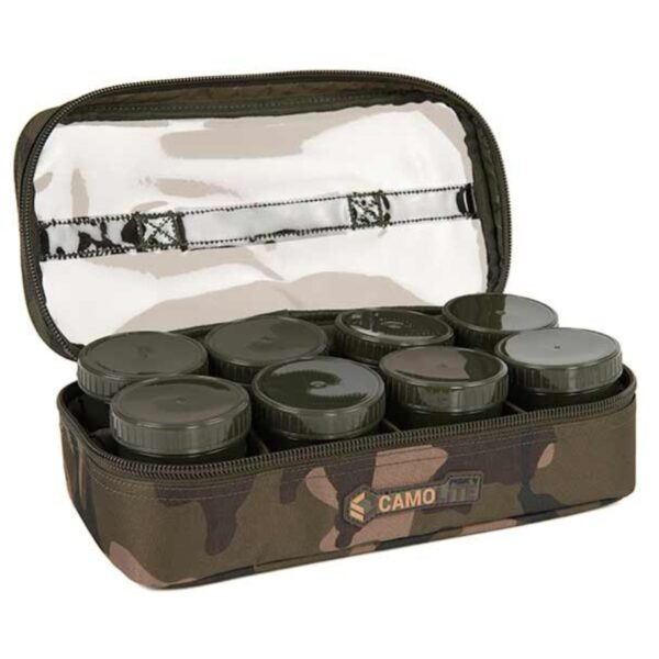 FOX Etui z pudełkami Camolite 12 Pot Hookbait Case
