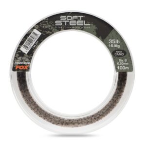 FOX Strzałówka Soft Steel Fleck Camo Leader 0.50mm 35lb 100m