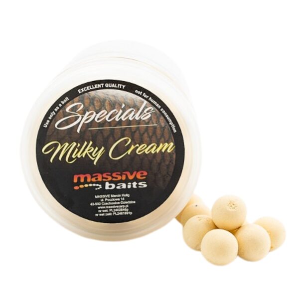 MASSIVE BAITS Kulki Special Pop-Ups Milky Cream 14mm