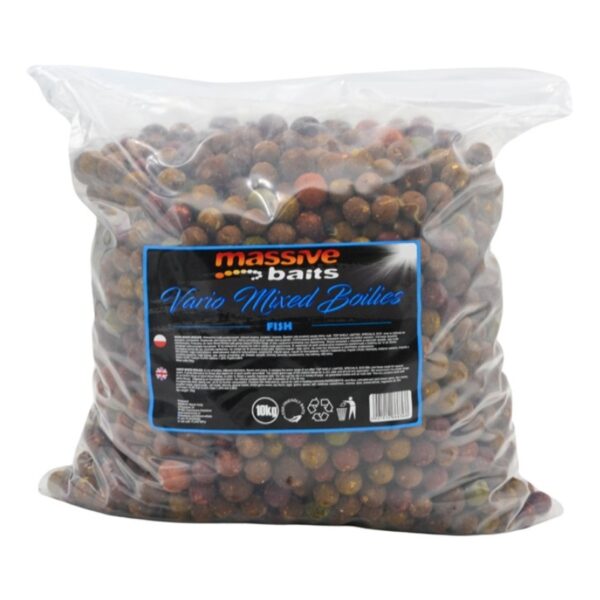 MASSIVE BAITS Kulki zanętowe Fish Vario Mixed Boiles 14/18/24mm 10kg