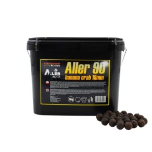 MASSIVE BAITS Kulki zanętowe w wiaderku Boilies Aller 90 Banana Crab 18mm 5kg