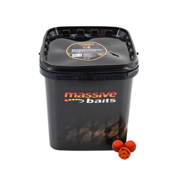 MASSIVE BAITS Kulki zanętowe w wiaderku Eco Boilies Krill 18mm 3kg