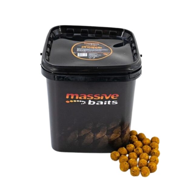 MASSIVE BAITS Kulki zanętowe w wiaderku Eco Boilies Pineapple 18mm 3kg MASSIVE BAITS Kulki zanętowe w wiaderku Eco Boilies Pineapple 18mm 3kg