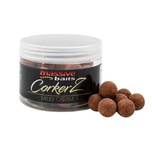 MASSIVE BAITS Kulki hakowe zbalansowane CorkerZ Milky Cream 18mm