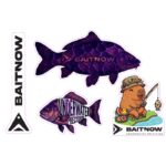 BAITNOW Wlepy wędkarskie zestaw naklejek nr 1 (KAP)