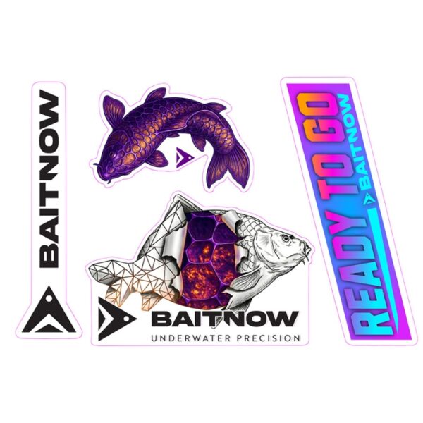 BAITNOW Wlepy wędkarskie zestaw naklejek nr 3 (AMU) BAITNOW Wlepy wędkarskie zestaw naklejek nr 3 (AMU)