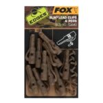 FOX Klipsy Edges Camo Slik Lead Clips & Pegs – rozmiar 10
