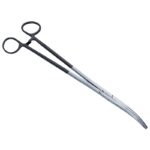 MIKADO Szczypce zakrzywione z gumowaną rączką 6.5cali 16.5cm