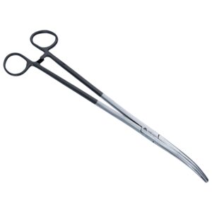 MIKADO Szczypce zakrzywione z gumowaną rączką 6.5cali 16.5cm