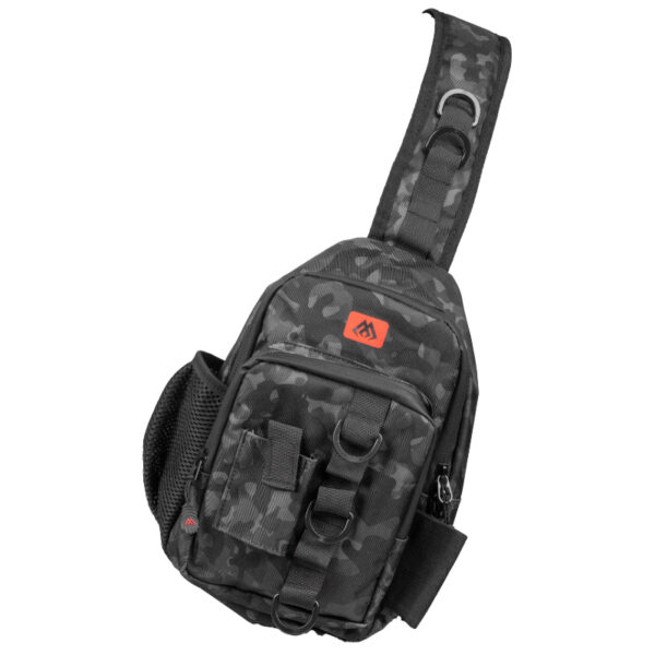 MIKADO Plecak Sling Bag Small Black Camo 29x18x10cm MIKADO Plecak Sling Bag Small Black Camo 29x18x10cm